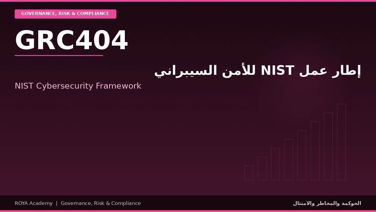 إطار عمل NIST للأمن السيبراني - NIST Cybersecurity Framework